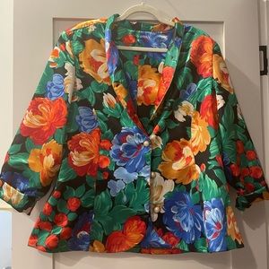 Vintage floral blazer